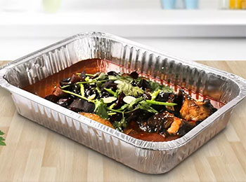 MT-370 Rectangular aluminum foil container