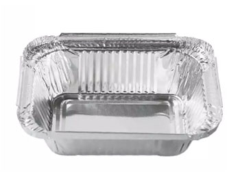 Rectangular 130 aluminum foil lunch box 260ml