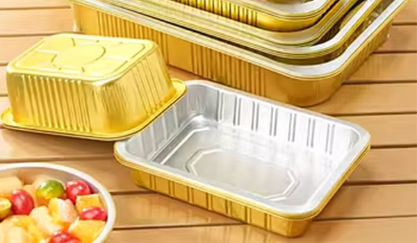 Aluminum foil lunch boxes can be processed into two types